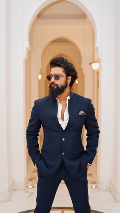 Formal Men Poses, Engagement Blazer For Groom, Formal Engagement Look For Men, Pose In Suit Men, Kurta For Engagement For Men, Groom Blazer Wedding, Wedding Jodhpuri For Men, Blazer Poses For Men, Jodhpuri For Groom