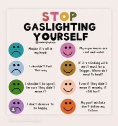 Gaslighting Yourself, Stop Gaslighting, Uppfostra Barn, Sunshine Committee, Sensitive Person, Work Activities, Highly Sensitive, Positive Self Affirmations