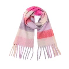 PRICES MAY VARY. MATERIAL - 100% high quality acrylic with cashmere feeling, extremely cozy, skin-friendly and lightweight, keep you warm in cold weather; No pilling; No scratchy to skin SIZE - 84.6"x13.8" with tassels,The winter scarfs is soft, medium weight, wrap the oversized scarf freely around any outfit and it will keep you warm all day long DESIGN FEATURE - Fashion plaid pattern, vibrant colors to choose, bring you a colorful winter; Plaid scarves are never out of style, match all the out Polyester Scarf, Checked Scarf, Oversized Scarf, Womens Cashmere, Blanket Scarf, Fashion Seasons, Scarf Pattern, Long Scarf, Color Style