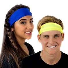 Designed for the active person, our stretchable headbands are perfect for yoga, crossfit, running, or any other activity.  Our fabric contours to your head, gently grips onto your skin, and stays put.  These headbands can be worn several different ways with different hairstyles. ♦ Single layer with finished edges. ♦ No extra bulky fabric, elastic, or sticky silicone strips.♦ No fraying along the edges.  The headband is 4" wide at the front and tapered in the back down to 1.5”.  One size fits all Track Meet, Gym Hairstyles, Girls Short Haircuts, Sporty Hairstyles, Sports Headbands, Workout Headband, Volleyball Hairstyles, Stretch Headband, Yoga Headband