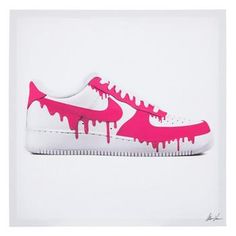 Dimensions: 16" H x 16" W x 1.25" D Material: Canvas & MDF Shape: Square Color: White, Pink & Black Orientation: Vertical Includes: 1 Sawtooth Hanger Quantity: 1 Sprinkle in sporty accent pieces into your home when you decorate with this Melted Pink Nike Canvas Wall Decor! This piece features a side profile of one white sneaker with melted pink embellishments. On the left side of the shoe is the iconic Nike swish logo. Upgrade your bedroom with this intriguing piece! Pink Embellishments, Wall Decor Hobby Lobby, Cute Nike Shoes, Pink Nike, Cute Nikes, Pink Nikes, Side Profile, Framed Mirror Wall, Canvas Wall Decor