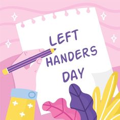 Hand drawn left handers day Free Vector You Mean The World To Me, Hand Drawn