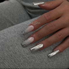 Paintbox Nails, Glitter Nails Acrylic, Summer Gel Nails, Drip Nails, Nails Now, Simple Gel Nails, Minimal Nails, Basic Nails, French Tip Acrylic Nails