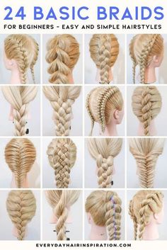 Braid For Beginners, Messy Bob, Different Braids, Cool Braid Hairstyles