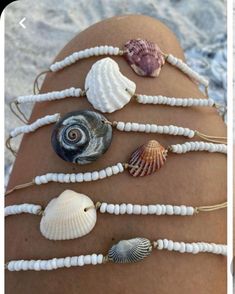 Art Coquillage, Shell Crafts Diy, Beach Crafts, Bracelet Ideas, Funky Jewelry