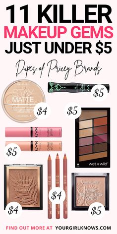 Here are some of the best drugstore makeup under $5 for girls who are on a strict budget but still want quality products! These makeup products are absolute steals! Total must have makeup products! Drugstore Beauty Must Haves, Cheap But Good Makeup Products, Target Makeup Must Haves, Must Have Makeup Products, Best Drugstore Eyeshadow, Must Have Makeup, Drugstore Eyeshadow, Target Makeup, Eyebrow Makeup Products