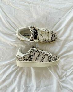 adidas campus shoes #adidas #shoes #adidascampus #aesthetic #clothing #style Leopard Adidas, Shoes For School, Adidas Campus 00s, Dr Shoes, Leopard Shoes