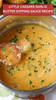 Little Caesars Garlic Butter Dipping Sauce Recipe – Epic Cooker Homemade Garlic Butter Sauce, Cheese Curd Dipping Sauce, Garlic Butter Dipping Sauce, Butter Alternative, Little Caesars, Garlic Dip