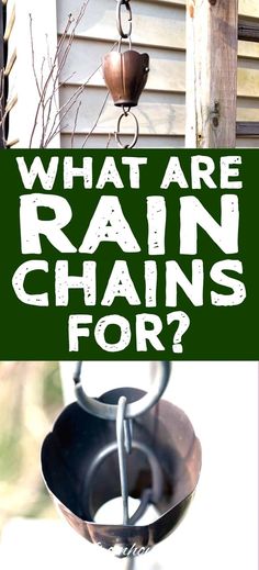 What Is A Rain Chain? And How Does It Work? | Rain Chains Tin Can Rain Chain Diy, Gardening Therapy, Garden Design Diy, Garden Walkways