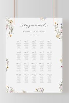 The wildflower wedding seating plan comes is 3 sizes: 18x24 inches, 24x36 inches, and A1. The 24x36 inch and A1 posters are laid out with 20 tables. The 18x24 inch poster is laid out with 12 tables.

seating chart	seating chart poster	seating chart sign	seating template	wedding seating	chart template	template wedding	instant download	editable template	wedding seating plan	seating plan	table seating chart	wedding seating sign Diy Wedding Seating Chart, Diy Wedding Seating, Seating Chart Wedding Diy, Seating Chart Poster, Seating Chart Sign, Wedding Seating Chart Template, Party Seating, Seating Chart Template, Chart Template