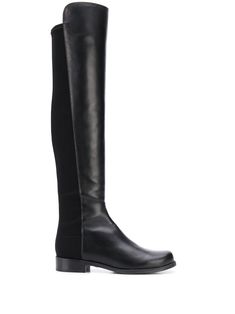 Black Leather Boots Knee High Flat, Black Leather Boots Knee High, Black Boots Knee High, Womens Tall Black Boots, Stuart Weitzman 5050, Long Black Boots, Mom Clothes, Flat Leather Boots, Black Leather Boots Women