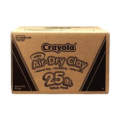 a box of crayola art - dry clay, 25lbs each pack