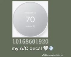 an advertisement with the number 70 on it for my avc decal's website