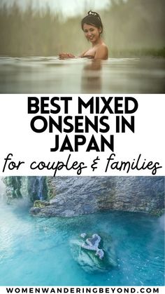 two pictures with the words best mixed ones in japan for couples and families on them