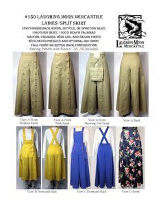 Split Riding Skirt, Riding Skirt, Samantha Smith, Advanced Sewing, Skirt Sewing, Split Skirt, Sewing Skills, Palazzo Pants, Horseback Riding