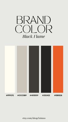 the brand color scheme for black and white is shown in this graphic style, with different colors