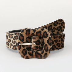 Fashion Colorblock Leopard Print Plush Belt For Women, Casual Waistband For Jeans, All-Match Fashion Accessories For Daily Wear #Animalprint #Leopard #Cheetah #Leopardprint #Belts Leopard Accessories, Leopard Belt, Color Block Scarf, Beautiful Belts, Animal Print Fashion, Western Chic, Casual Belt, Classic Coats, Boho Lace