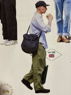 Japan Men Outfit, City Boy Outfits, Bag Outfit Men, Americana Fashion Men, Fudge Magazine, Throwing Fits, Walking People, Mens Fashion Inspiration