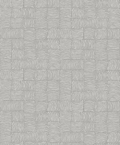 a gray and white wallpaper with wavy lines