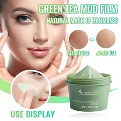 Green tea mud mask, cleansing mask, moisturizing and hydrating The Green Tea Cleansing Mask contains deep nourishing, moisturizing and repairing ingredients. Our green tea mud mask not helps reduce spots, redness, acne and blackheads on the skin, but also has powerful anti-aging and anti-wrinkle properties that can effectively fight aging. The results can be seen from the first application, and it takes 15 minutes to complete a process! Our mask is mainly formulated with green tea extract to pro Moisturizing Face Mask, Ceremonial Matcha, Green Tea Mask, Inflammation Causes, Skin Care Face Mask, Cleansing Mask, Acne Causes, Foaming Facial Cleanser, Skin Mask