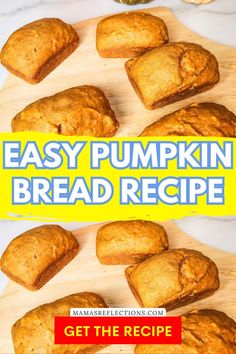 Perfectly Moist Pumpkin Bread Easy Baked Treats, Pumpkin Butter Bread, Easy Pumpkin Bread Recipe, Homemade Pumpkin Bread, Fall Bread Recipes, Easy Homemade Snacks, Easy Pumpkin Bread, Best Pumpkin Bread, Best Pumpkin Bread Recipe