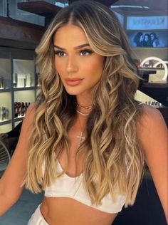 Curled Hairstyles For Engagement Photos, Soft Curls With Braid, Fancy Beach Waves Hair, Trendy Curled Hair, Formal Hair Down Long Waves, Formal Hairstyles For Long Hair All Down Loose Waves, Long Hair Curled Hairstyles Wedding, Loose Waves Prom Hair, Hair Curled Down