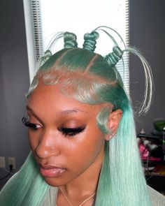 Black Hair Inspiration, Track Hairstyles, Creative Hair Color, Dyed Hair Inspiration, Hair Techniques, Frontal Hairstyles, Blonde Bobs, Baddie Hairstyles