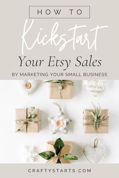 presents with text that reads how to kickstart your easy sales by marketing your small business