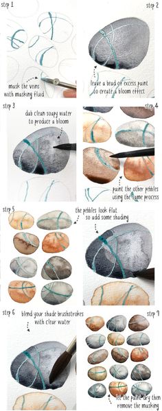 how to make a pebble rock with step - by - step instructions and pictures