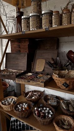 Town Witch Aesthetic, Adventure Gear Herbalist, Botanical Witch Aesthetic, Apothecary Room Aesthetic, Witches Room Aesthetic, Herbal Magic Aesthetic, Witch’s Apothecary, Witchy Coffee Shop Aesthetic, Herbologist Aesthetic