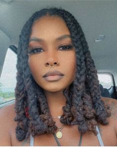 New Locs Hairstyles For Women, Afro Locs Black Women, Lobster Braids On Locs, Loc Styles Down Do, Braided Locs Styles, Cute Styles For Locs, Braid Out Locs, Braided Loc Styles For Women, Loc Plaits Styles