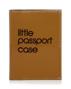 Bloomingdale's Little Passport Case - 100% Exclusive Handbags - Bloomingdale's Big Ang, Travel Notes, Passport Case, Welcome To The Family, Flower Phone Wallpaper, Block Lettering, Brown Bags, Passport Cover, Holiday Gift Guide