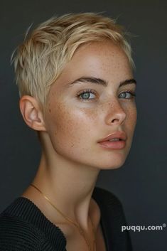 very-short-haircuts-women-4 Women’s Cropped Hair, Cropped Hairstyles For Women, Womens Very Short Hairstyles, Very Short Hair Blonde, Short Cropped Hair Over 50, Buzz Pixie Haircut, Pre Chemo Haircut Pixie Hair, Grow Out Buzz Cut Women, Natural Blonde Pixie