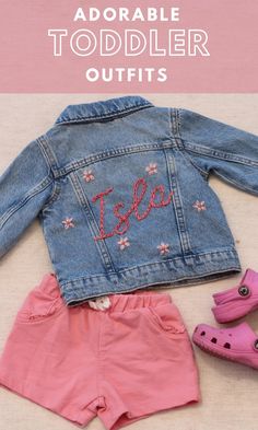 Custom Toddler Denim Jacket Hand Embroidered Baby Jacket Personalized Denim With Name Embroidered Jacket for Baby Personalized Jean Jacket - Etsy Baby Denim Jacket, Country Jeans, Kids Jackets, Diy Crafts For Kids Easy, Baby Jacket, Embroidered Jacket, Style Expert