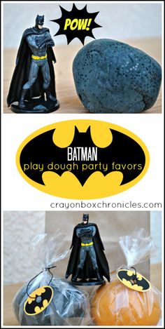 batman play - doh party favors for halloween