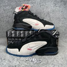 Item: Nike Air Max Penny X Social Status Men Black Game Royal Sail Style Code: Dm9130-001 Condition: 100% Authentic. Brand New Never Worn. Box Included Size: 11 Men's Color: Black/Game Royal Blue/Sail Seller Notes: -100% Trusted Seller. Your Satisfaction Is Very Important To Me! -Orders Before 8am Pst Will Ship Out Same Day; Orders After 8am Pst Will Ship Out Next Business Day, Guaranteed!(Special Requests Available, Please Ask!) -Shipping From California -Bundles Available!!! -All Sales Are Con Black Low-top Sneakers For Sports Events, Casual Leather Basketball Shoes With Air Max Cushioning, Black Leather Sneakers For Sports Events, Black Leather Custom Sneakers With Air Cushioning, Sporty Custom Black Sneakers For Sports Events, Sporty Black Custom Sneakers For Sports Events, Black Sneakers With Air Max Cushioning For Sports, Nike Urban Black Basketball Shoes, Nike Urban Style Black Basketball Shoes