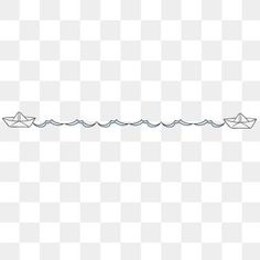 paper boats floating on the water, line drawing, boat png and psd