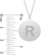 Express yourself with this simple yet stunning necklace, which features a disc customized with your initial. Styled in 10K white gold, the pendant sways from an 18-inch rope chain that secures with a spring ring clasp. Initial Disc Necklace, Disc Necklace, Stunning Necklace, Rope Chain, Spring Rings, Initials, White Gold, Chain, Ring