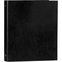 a black binder on a white background