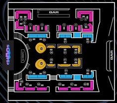 an overhead view of a parking lot with cars