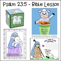 the bible lesson for children with pictures of sheep and lambs