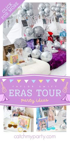 an image of a party with balloons and pictures