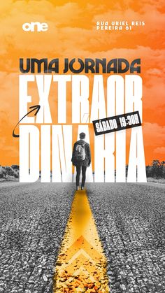 a poster for the upcoming movie, extra drive - thrua with two people walking down an