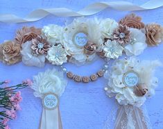 Mommy to Be Maternity Belly Bump Flower Sash, Pregnant Expecting Mother Tummy Sash, Maternity Photo Prop for Mama to Be, Baby Shower Sash - Etsy Maternity Sash Diy, Baby Shower Sash Boy, Maternity Belt Sash, Maternity Photo Props, Baby Shower Boho, Baby Shower Sweets, Candy Bouquet Diy, Baby Shower Sash, Bohemian Baby Shower