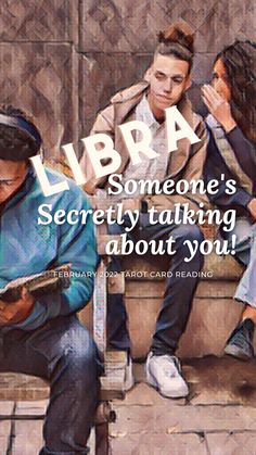 some people are sitting on a bench and one is holding a book with the words taurus someone's secretly talking about you