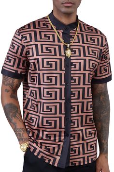 PRICES MAY VARY. OYOZONE Men's Noble African Dashiki Shirt is luxurious in not only look but feel,without wrinkling.Because of the stretchable fabric construction,It ensures more flexibility when moving.Its breathable nature also ensures that any wearer remains cool and light. Our African short sleeve button down shirts for men are printed with boho and African Mexican Ethnic Tribal Hippie style patterns,which are classic but trendy,and designed with vibrant colors and assorted elements,This fas African Dashiki Shirt, Dashiki Outfit, Dashiki For Men, African Print Shirt, Mens Beach, Dashiki Shirt, Luxury Printing, Traditional Pattern, How To Look Handsome