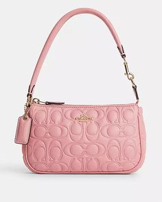 COACH® | Nolita 19 With Signature Cute Coach Bags, Coach Bags Aesthetic, Coach Pink Bag, Coach Bags Pink, Pink Coach Bag, Coach Nolita 19, Coach Nolita, Nolita 19, Pink Bags