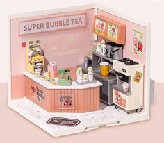 a toy model of a small tea shop