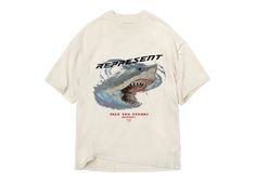 Check out the Represent Only The Strong Survive Shark T-Shirt Vintage White available on @StockX Represent Tee, Shark Clothes, Anatomy Shirts, Tee Shirt Fashion, Shark Shirt, Concept Clothing, Shark T Shirt, Hot Sneakers, White Style