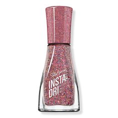 Insta-Dri Nail Polish - Benefits1 Stroke. 1 Coat. Done. No wait. No smudge.Contoured brush for a perfect applicationDries in 60 seconds - Insta-Dri Nail Polish Dry Nails Fast, Sally Hansen Nail Polish, Quick Dry Nail Polish, Dry Nails Quick, Sally Hansen Nails, Pink Glitter Nails, New Nail Polish, Dry Nail Polish, Shiny Nails